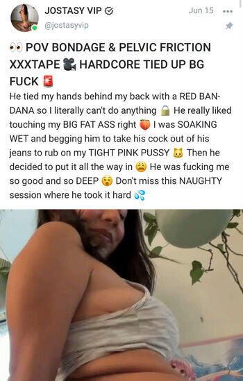 Jostasy leaked private photo uncensored HD quality
